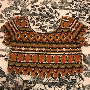 UK2LA Tribal Boho Crop Top